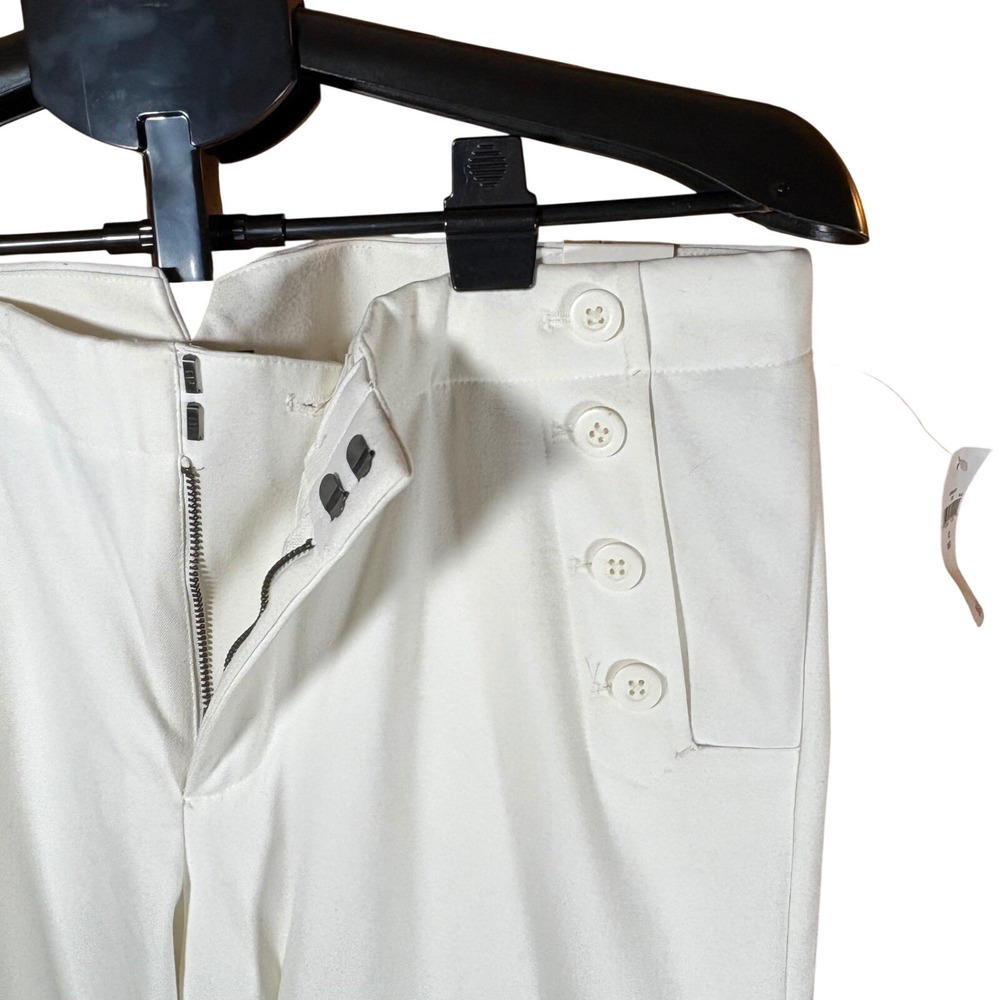 Gap Women's Cream Sailor Button Wide Leg Pants Size 12 Regular NWT